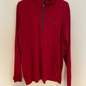 Columbia Red Quarter-Zip Pullover Men’s Large